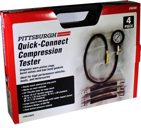 compression tester bomgaars|PITTSBURGH AUTOMOTIVE Compression Test Kit, .